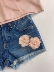 Fleur Denim Shorts