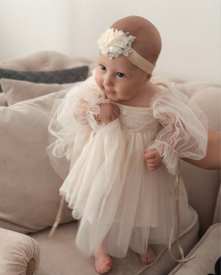 Babydoll Sparkle Dress Marais Sky Babydoll Sparkle Dress Marais Sky
