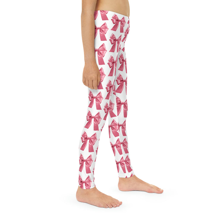 Pink Bow Full-Length Active Leggings