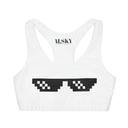 Pixel Glasses Double Lined Seamless Cropped Tank