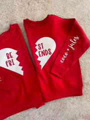 Best Friends Sweatshirt (Set of Two) (Baby, Big Girl, Adult)