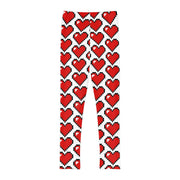 Pixel Heart Full-Length Active Leggings