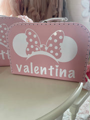 Mouse Ear (Boy or Girl) Personalized Suitcase Box