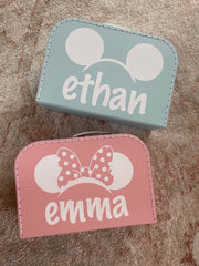 Mouse Ear (Boy or Girl) Personalized Suitcase Box