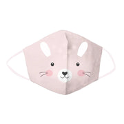 PINK BUNNY CHILDREN'S FACE COVER 2 PACK SET