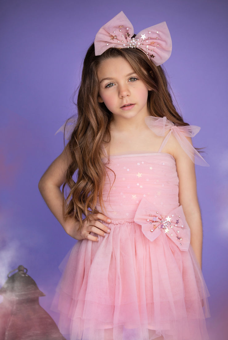 Stardust Bow Dress (Big Girl)
