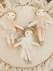 Angel Plush Mini Ballerina Ornament Set