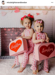 Valentine’s SweetHEART Personalized Suitcase Box (Script Font)