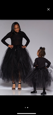 Mommy and Me Tutu Skirt Set - Full Length Premium tulle