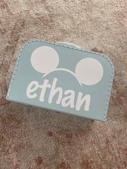 Mouse Ear (Boy or Girl) Personalized Suitcase Box