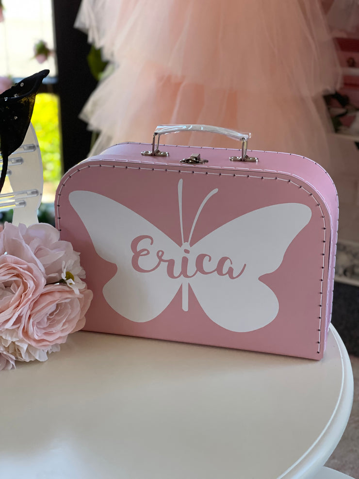 Beautiful Butterfly Personalized Suitcase Box