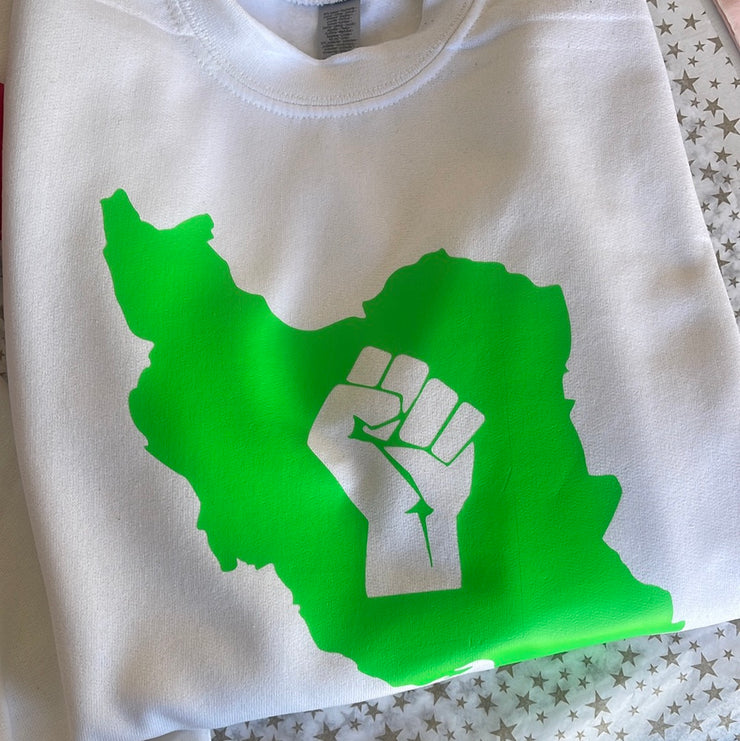 Iran Solidarity Sweatshirt ❤️🤍💚