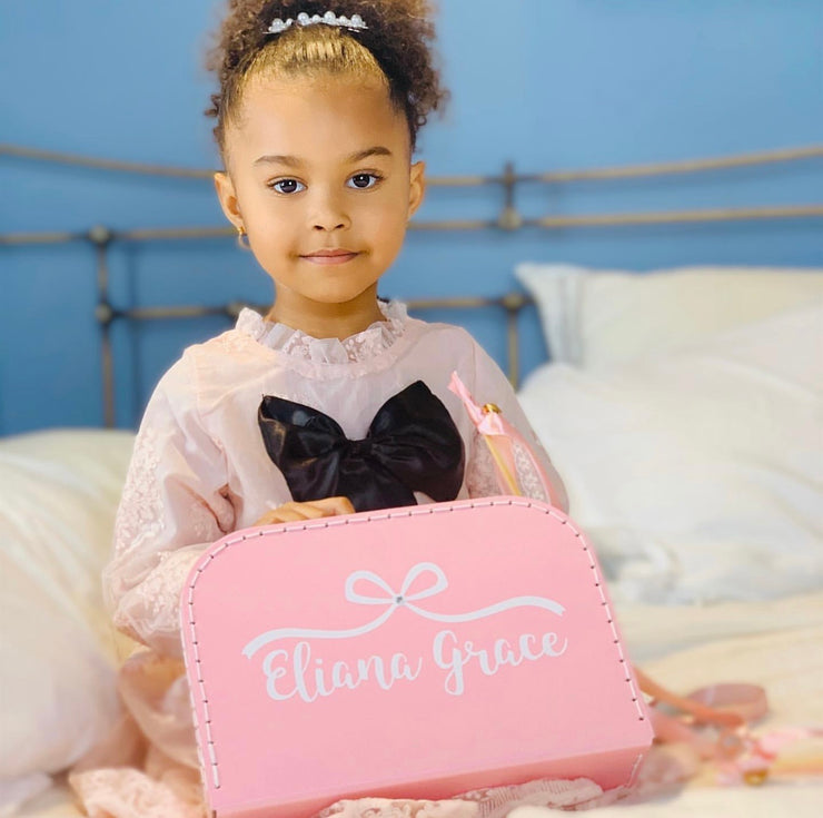 Mademoiselle Bow Personalized Suitcase Box