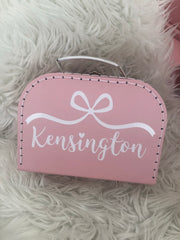 Mademoiselle Bow Personalized Suitcase Box