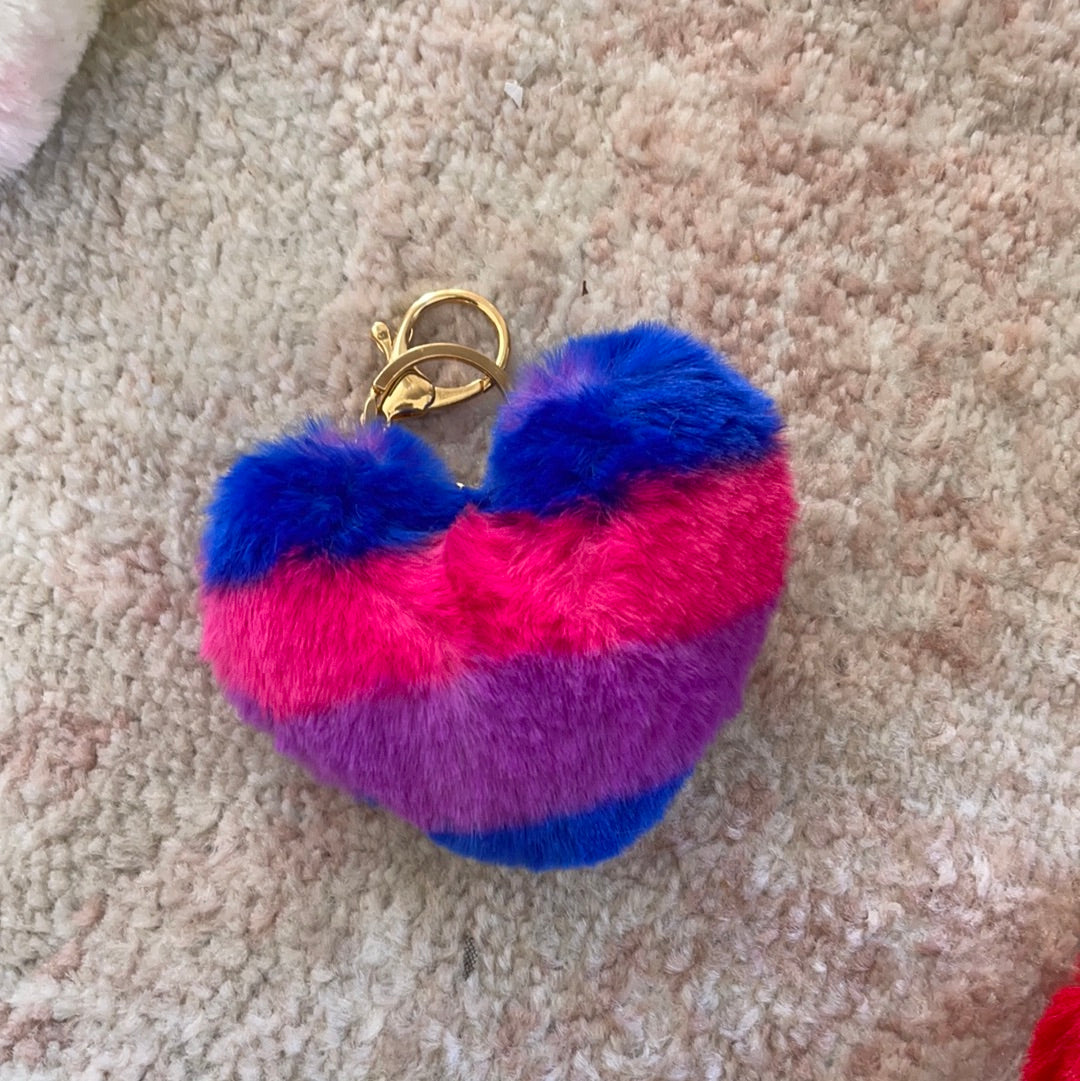 Fuzzy Heart Box Charm – Marais Sky