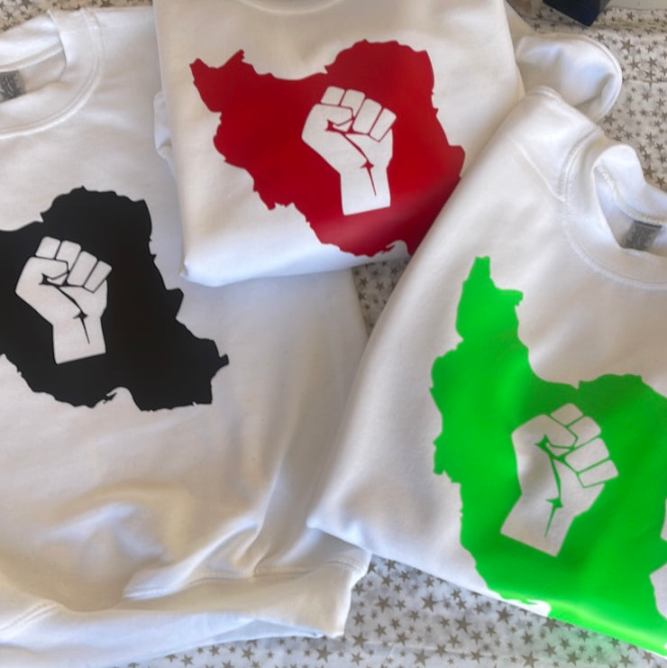 Iran Solidarity Sweatshirt ❤️🤍💚