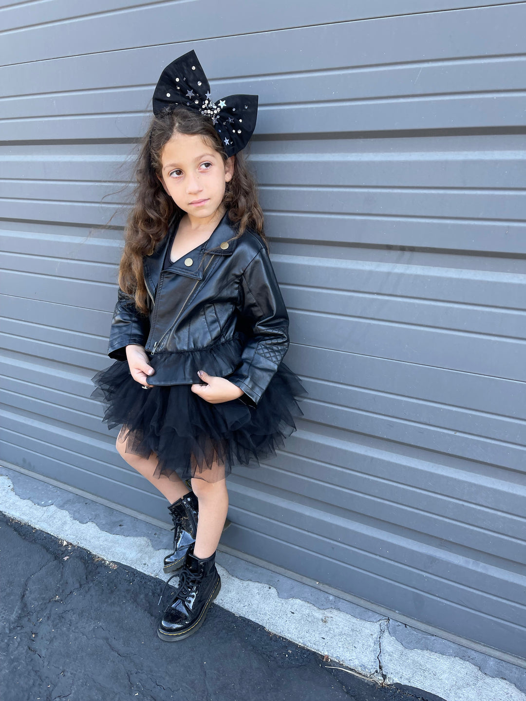 Baby girl biker jacket best sale