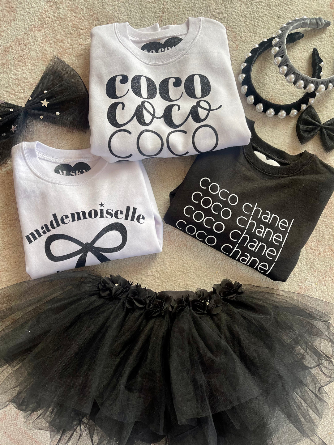 M.SKY Coco Fashionista Sweatshirt M Youth White