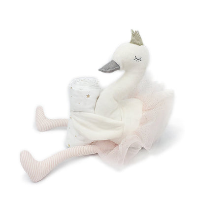 Swan Princess Muslin Blanket Gift Set