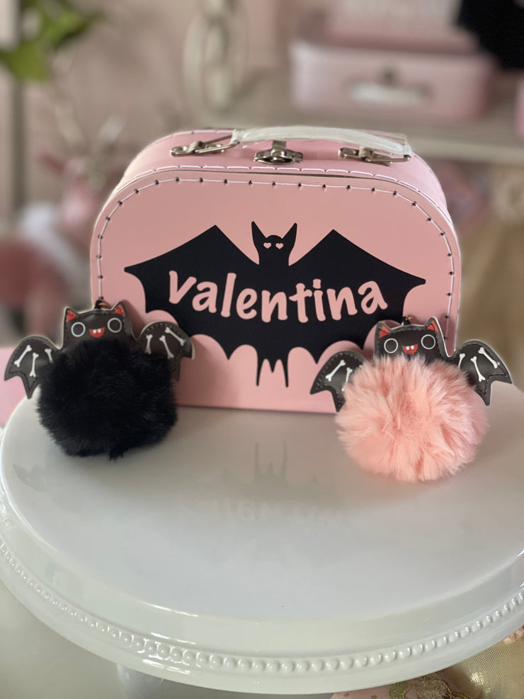 Cutie Bat Pom Keychain